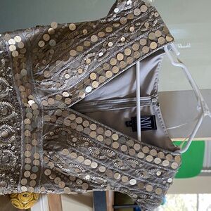 Gold Sequin Embellished bridal store